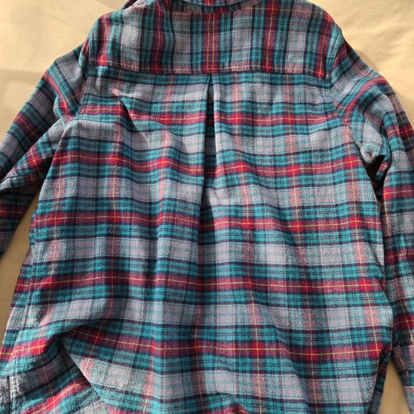 Woolrich Flannel XXL Grey, Blue, & Red - Picture 3 of 6